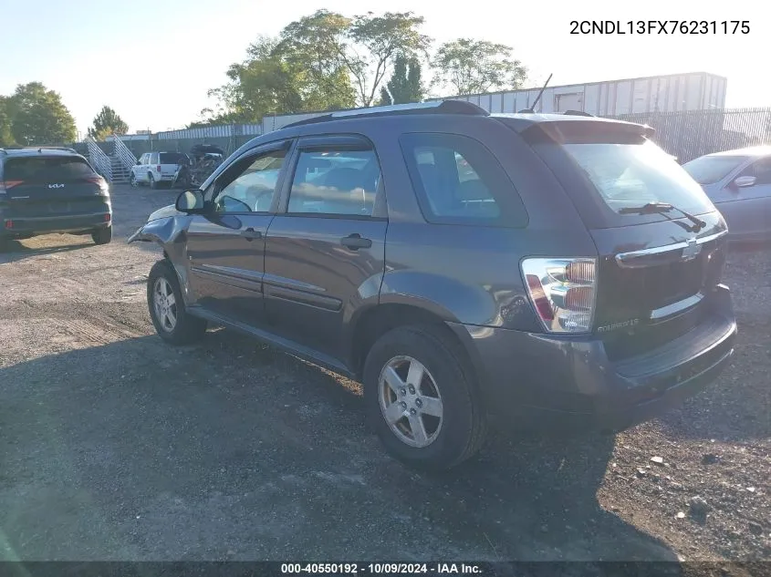 2007 Chevrolet Equinox Ls VIN: 2CNDL13FX76231175 Lot: 40550192