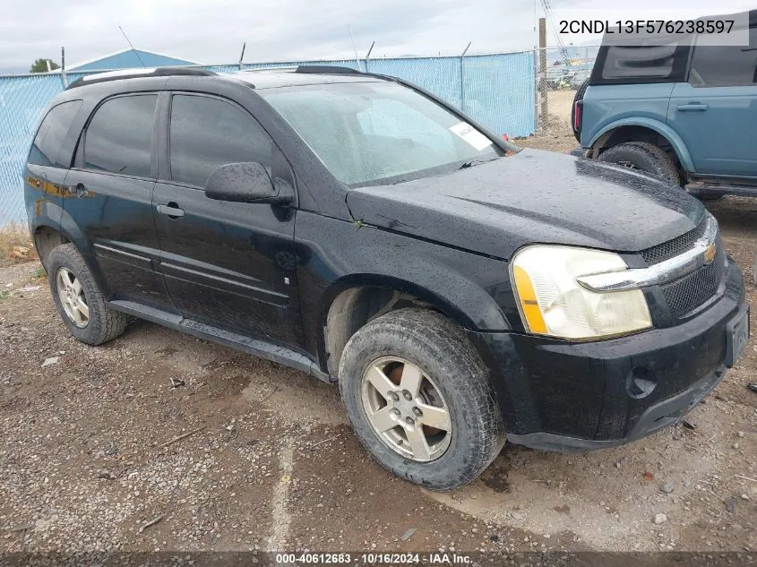 2007 Chevrolet Equinox Ls VIN: 2CNDL13F576238597 Lot: 40612683