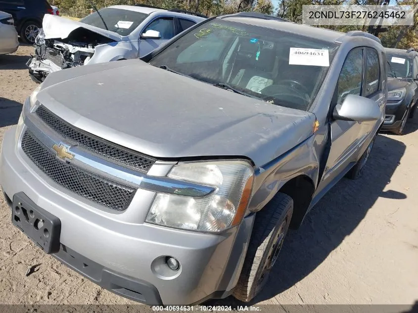 2007 Chevrolet Equinox Lt VIN: 2CNDL73F276245462 Lot: 40694631