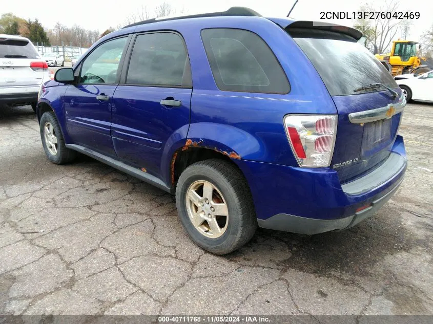 2CNDL13F276042469 2007 Chevrolet Equinox Ls