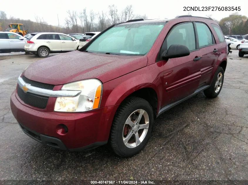 2CNDL23F276083545 2007 Chevrolet Equinox Ls