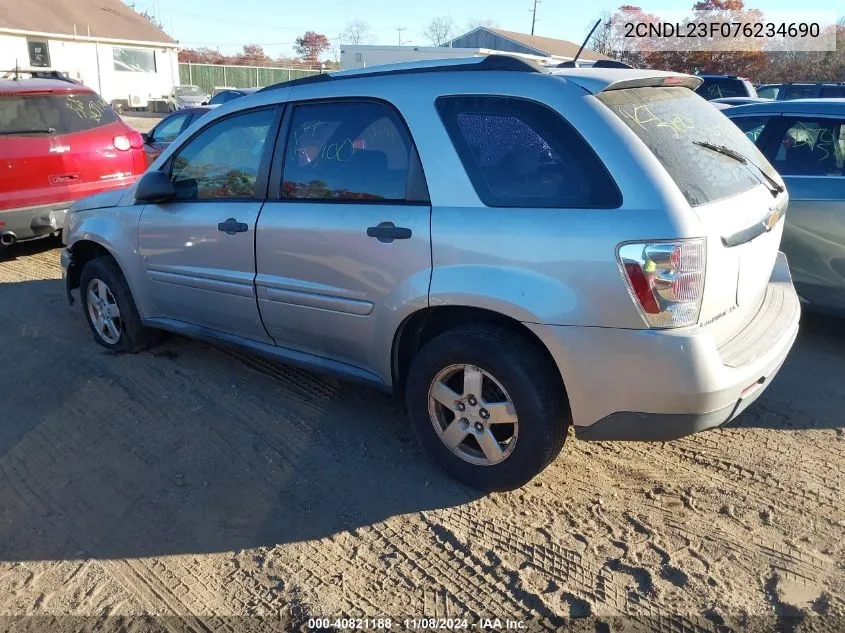 2007 Chevrolet Equinox Ls VIN: 2CNDL23F076234690 Lot: 40821188