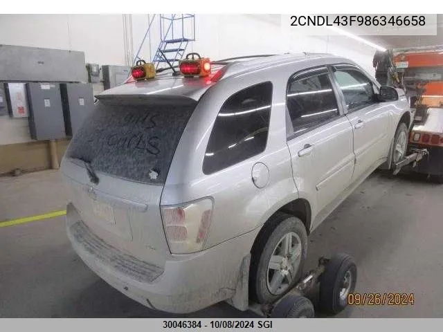 2CNDL43F986346658 2008 Chevrolet Equinox Lt