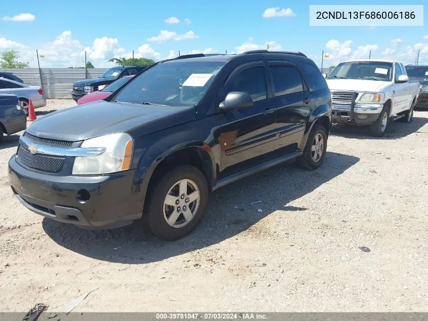 2CNDL13F686006186 2008 Chevrolet Equinox Ls