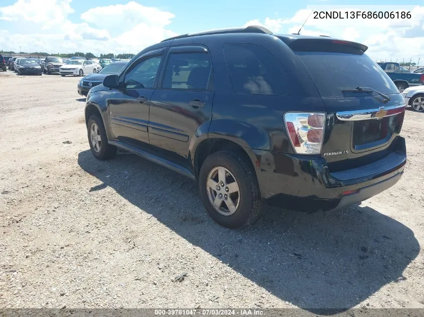 2CNDL13F686006186 2008 Chevrolet Equinox Ls