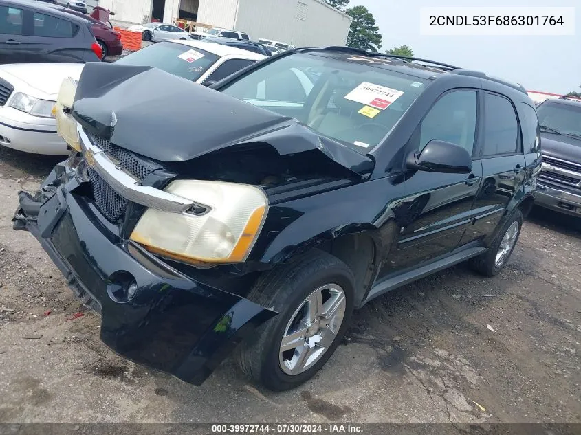 2008 Chevrolet Equinox Lt VIN: 2CNDL53F686301764 Lot: 39972744