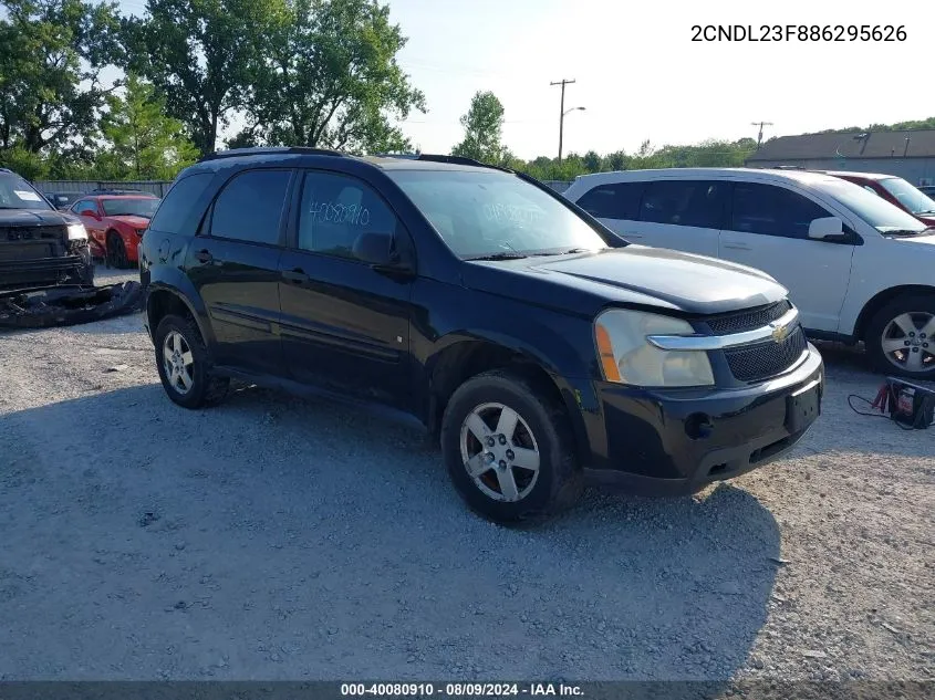 2008 Chevrolet Equinox Ls VIN: 2CNDL23F886295626 Lot: 40080910