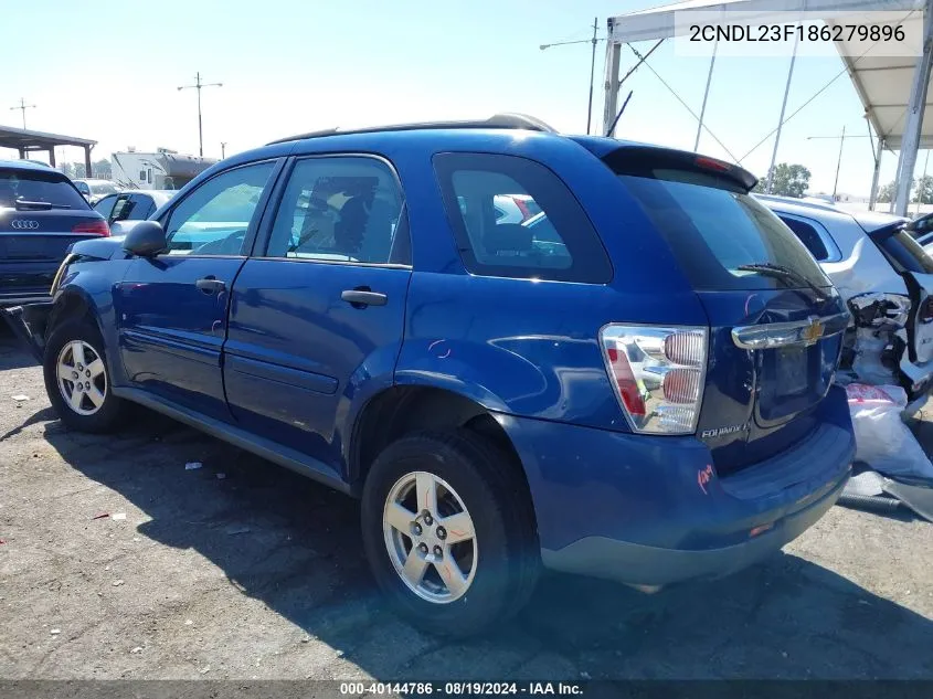 2008 Chevrolet Equinox Ls VIN: 2CNDL23F186279896 Lot: 40144786