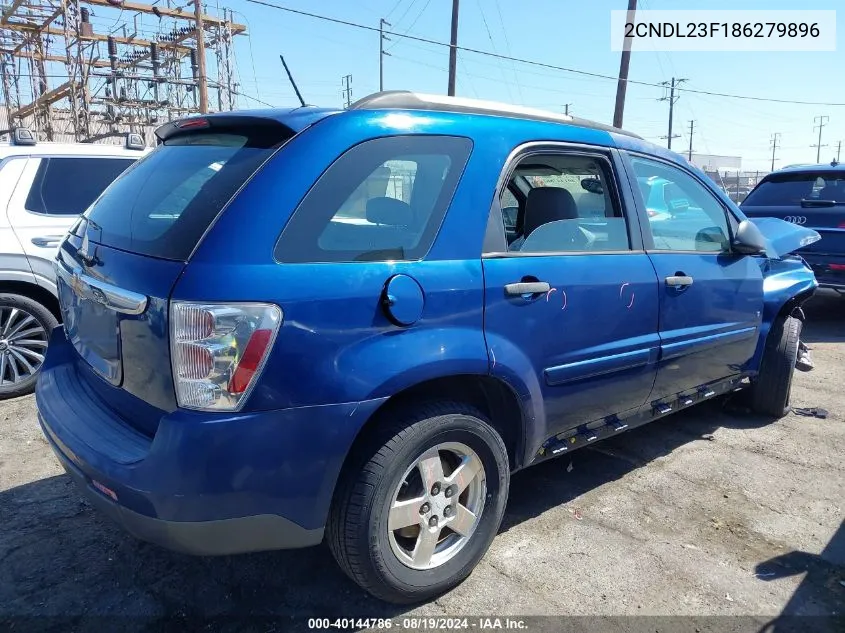 2008 Chevrolet Equinox Ls VIN: 2CNDL23F186279896 Lot: 40144786