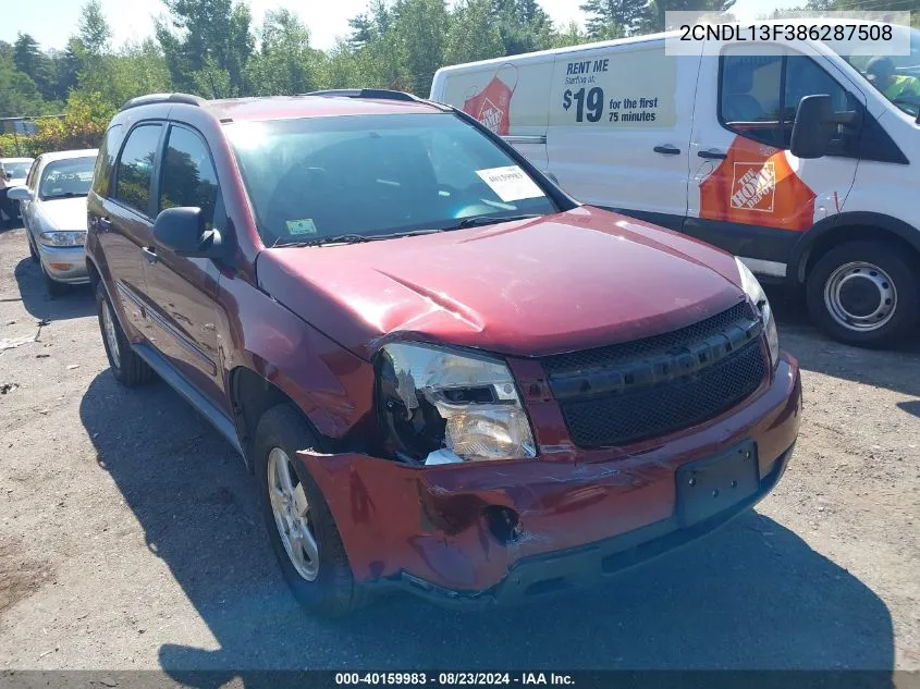 2008 Chevrolet Equinox Ls VIN: 2CNDL13F386287508 Lot: 40159983