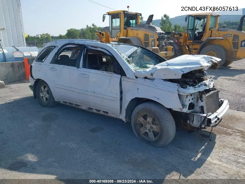 2008 Chevrolet Equinox Lt VIN: 2CNDL43FX86057613 Lot: 40169308