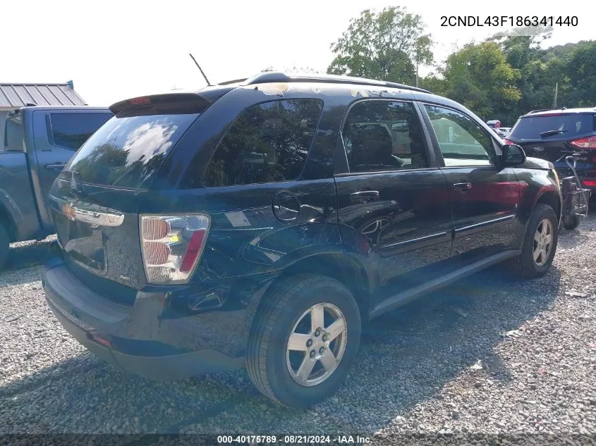 2CNDL43F186341440 2008 Chevrolet Equinox Lt