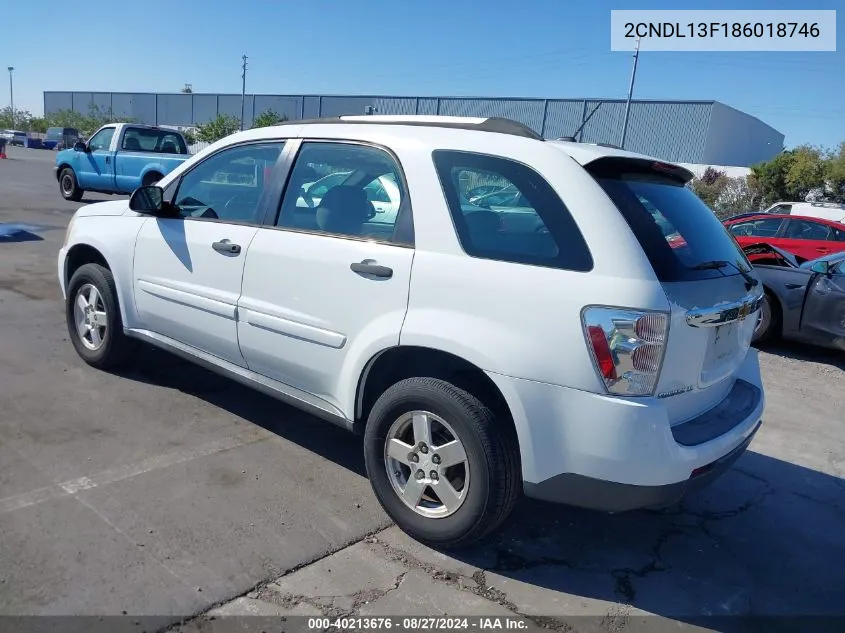 2CNDL13F186018746 2008 Chevrolet Equinox Ls