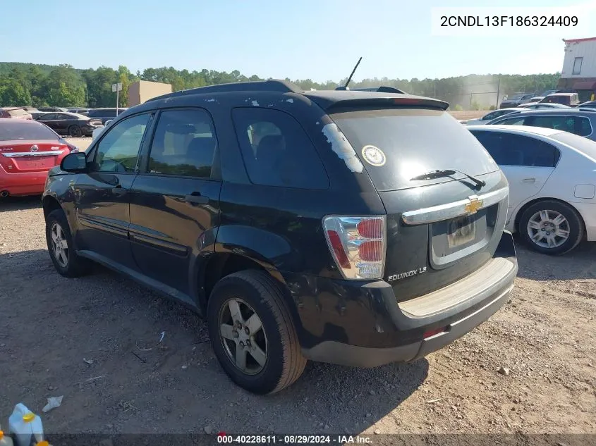 2008 Chevrolet Equinox Ls VIN: 2CNDL13F186324409 Lot: 40228611