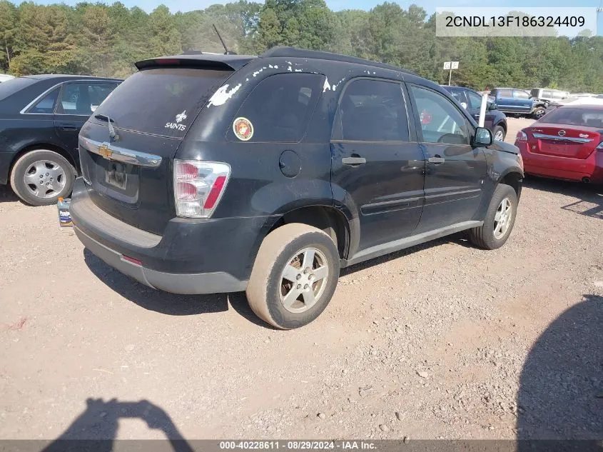 2008 Chevrolet Equinox Ls VIN: 2CNDL13F186324409 Lot: 40228611