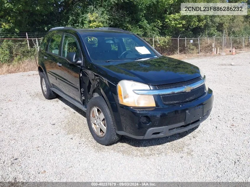 2008 Chevrolet Equinox Ls VIN: 2CNDL23F886286232 Lot: 40237679