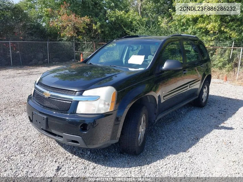 2008 Chevrolet Equinox Ls VIN: 2CNDL23F886286232 Lot: 40237679