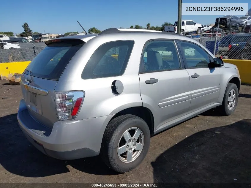 2CNDL23F386294996 2008 Chevrolet Equinox Ls