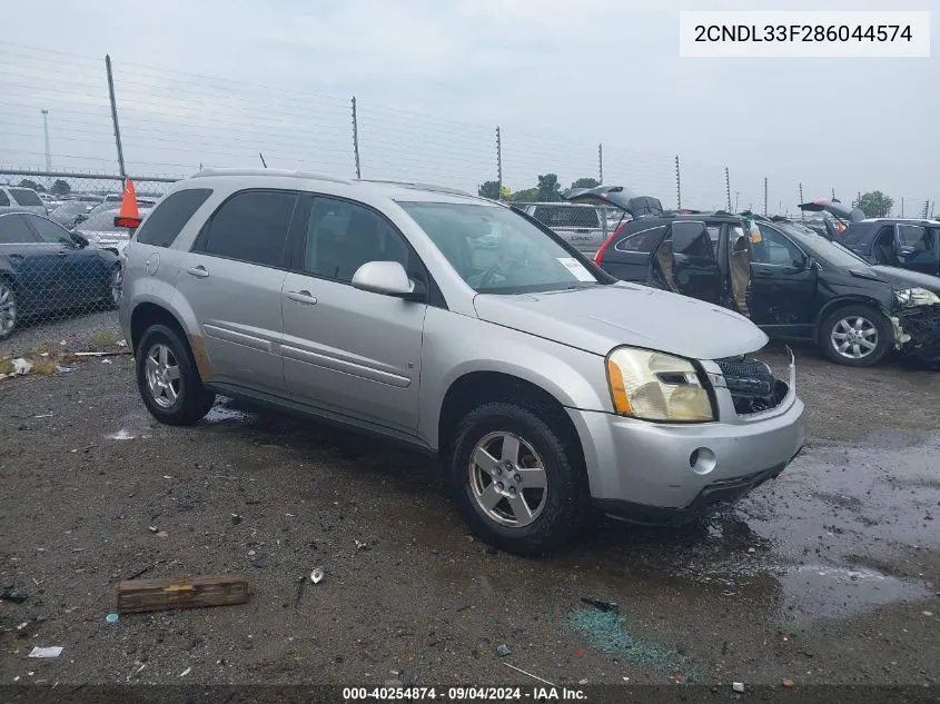 2CNDL33F286044574 2008 Chevrolet Equinox Lt