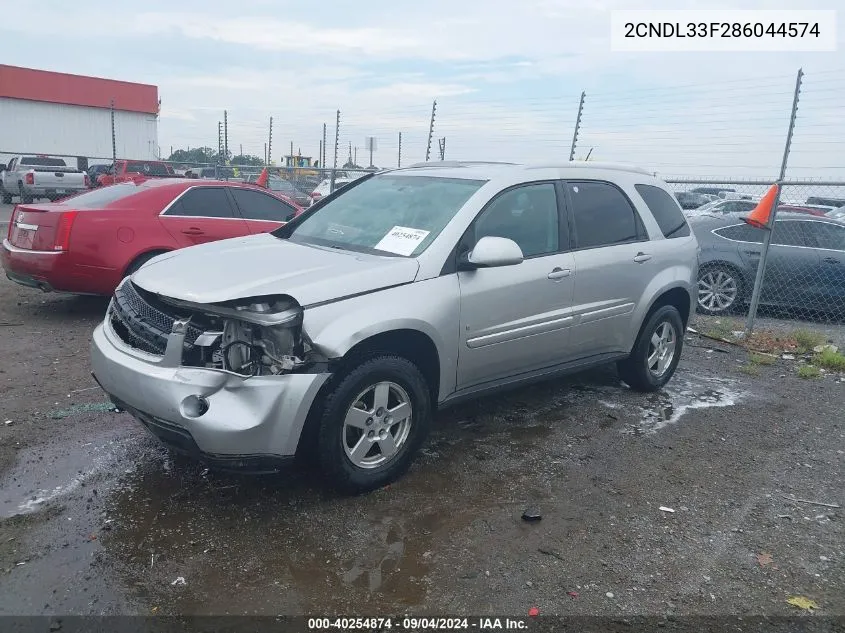 2008 Chevrolet Equinox Lt VIN: 2CNDL33F286044574 Lot: 40254874