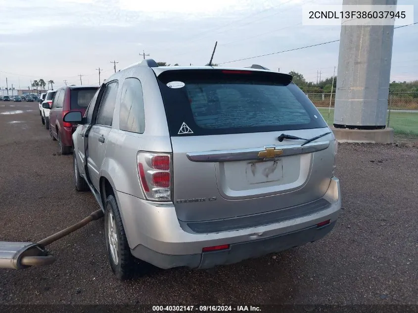 2CNDL13F386037945 2008 Chevrolet Equinox Ls