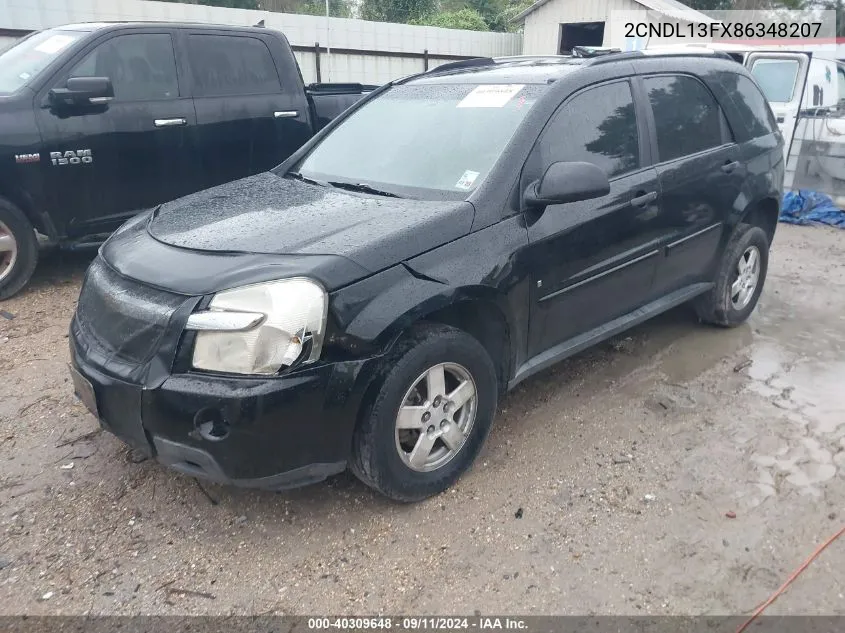 2008 Chevrolet Equinox Ls VIN: 2CNDL13FX86348207 Lot: 40309648