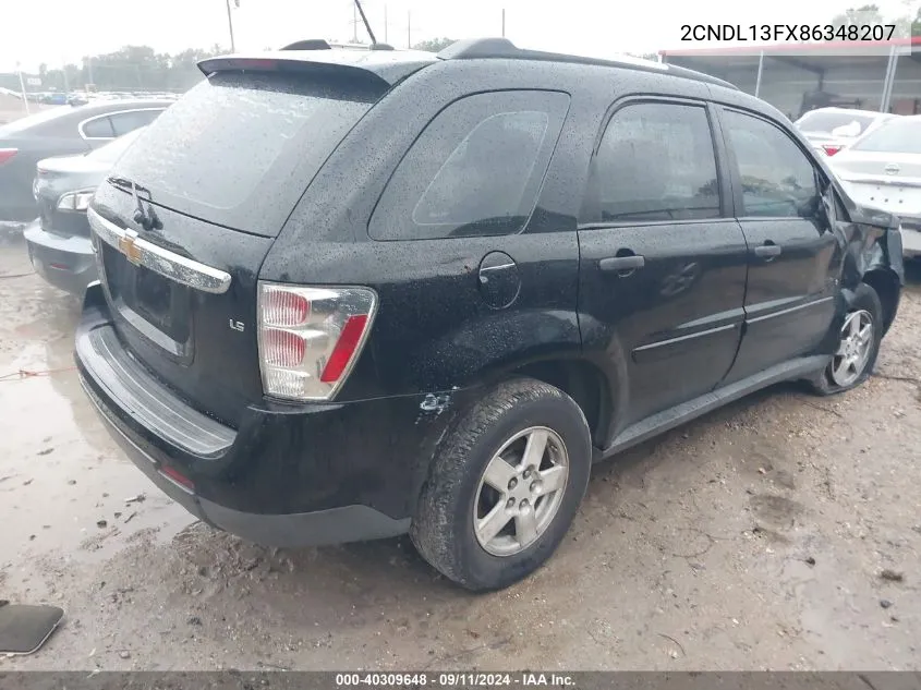 2CNDL13FX86348207 2008 Chevrolet Equinox Ls