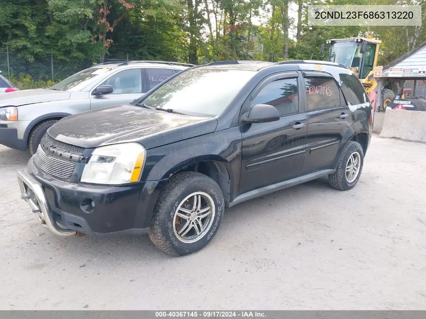 2008 Chevrolet Equinox Ls VIN: 2CNDL23F686313220 Lot: 40367145