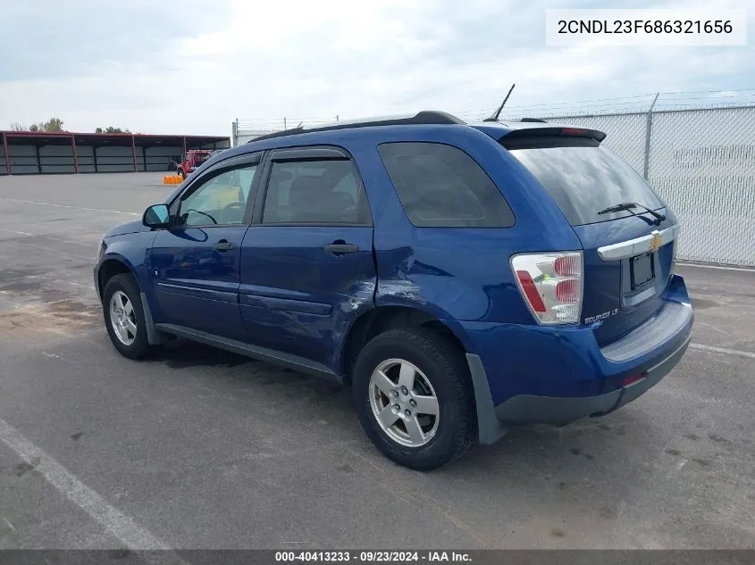 2008 Chevrolet Equinox Ls VIN: 2CNDL23F686321656 Lot: 40413233