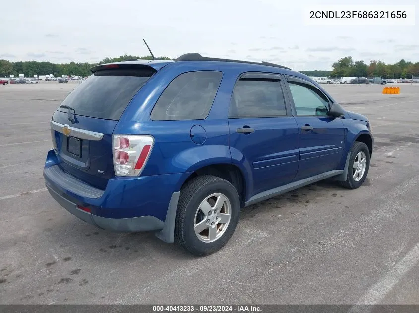 2008 Chevrolet Equinox Ls VIN: 2CNDL23F686321656 Lot: 40413233