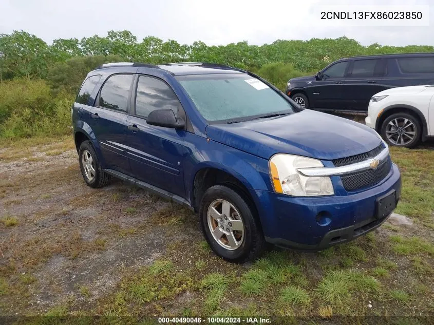 2008 Chevrolet Equinox Ls VIN: 2CNDL13FX86023850 Lot: 40490046