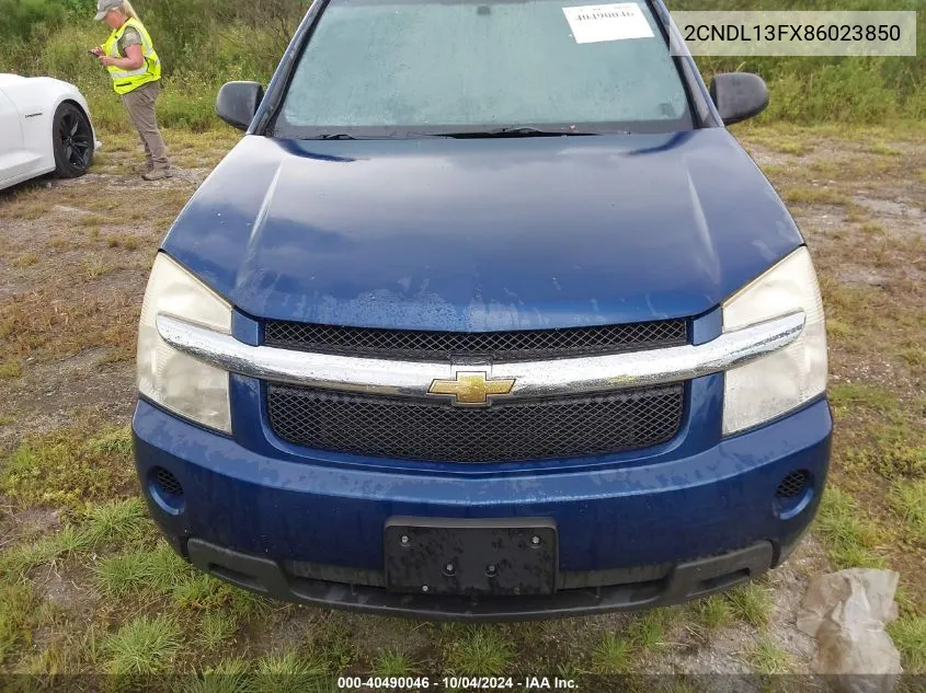 2008 Chevrolet Equinox Ls VIN: 2CNDL13FX86023850 Lot: 40490046