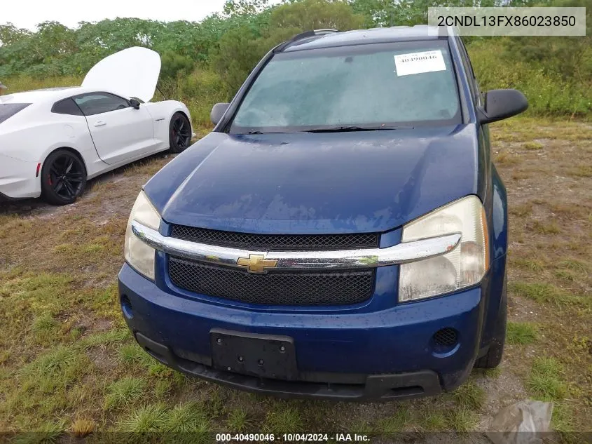 2008 Chevrolet Equinox Ls VIN: 2CNDL13FX86023850 Lot: 40490046