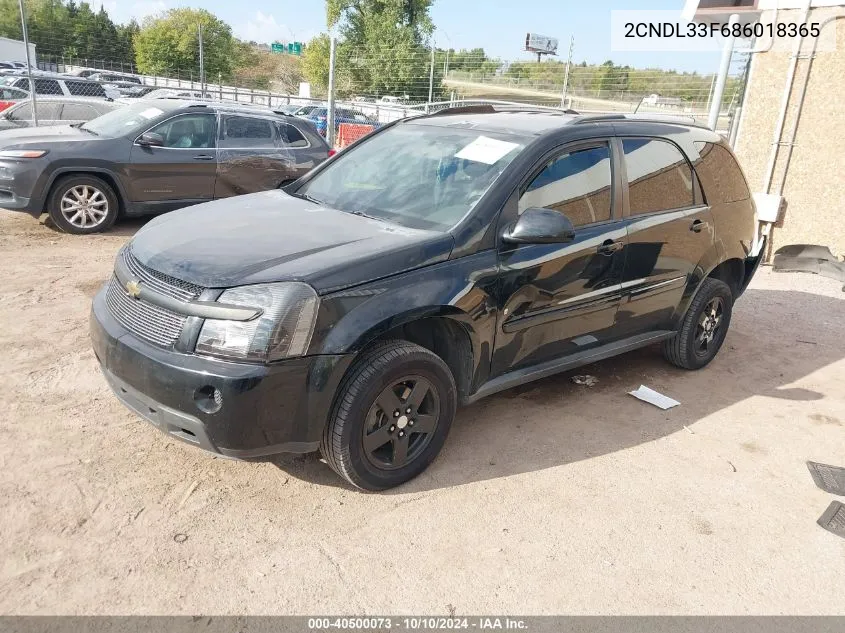 2CNDL33F686018365 2008 Chevrolet Equinox Lt