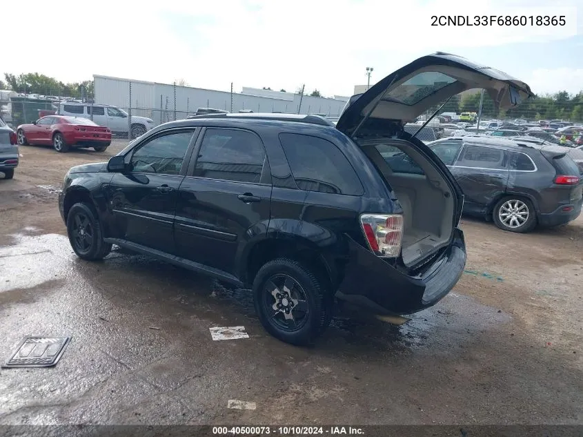 2CNDL33F686018365 2008 Chevrolet Equinox Lt