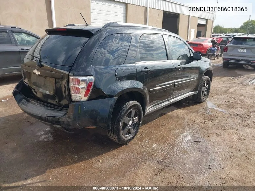 2CNDL33F686018365 2008 Chevrolet Equinox Lt