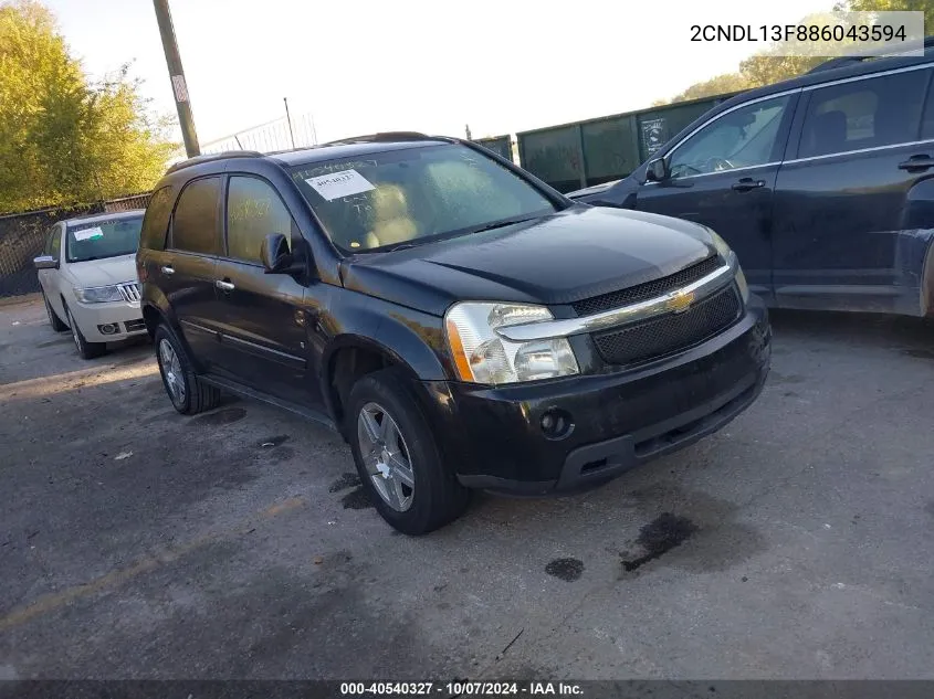 2008 Chevrolet Equinox Ls VIN: 2CNDL13F886043594 Lot: 40540327