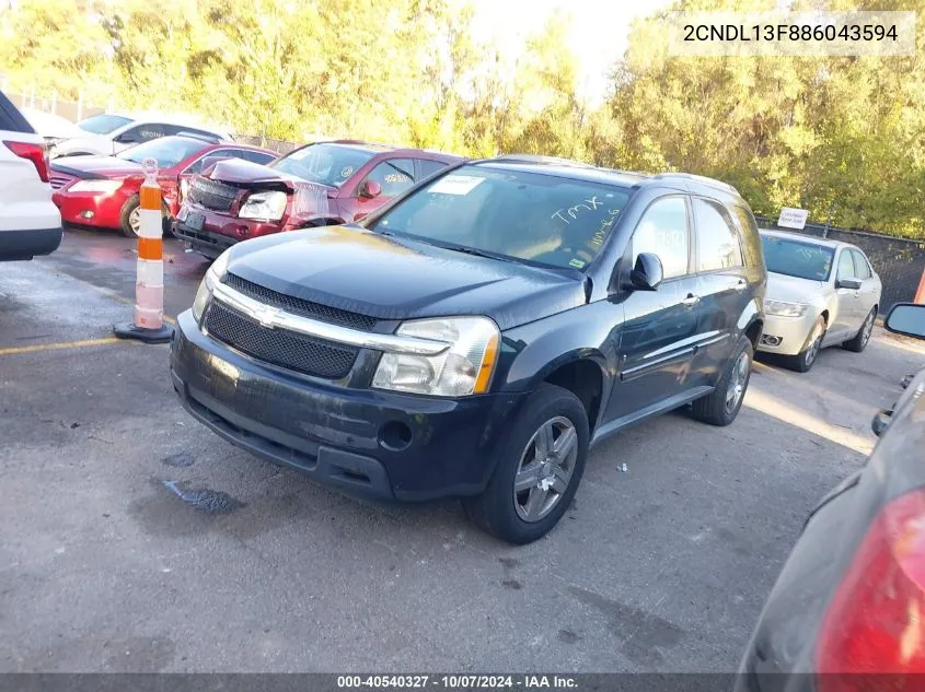 2CNDL13F886043594 2008 Chevrolet Equinox Ls