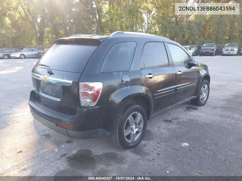 2CNDL13F886043594 2008 Chevrolet Equinox Ls