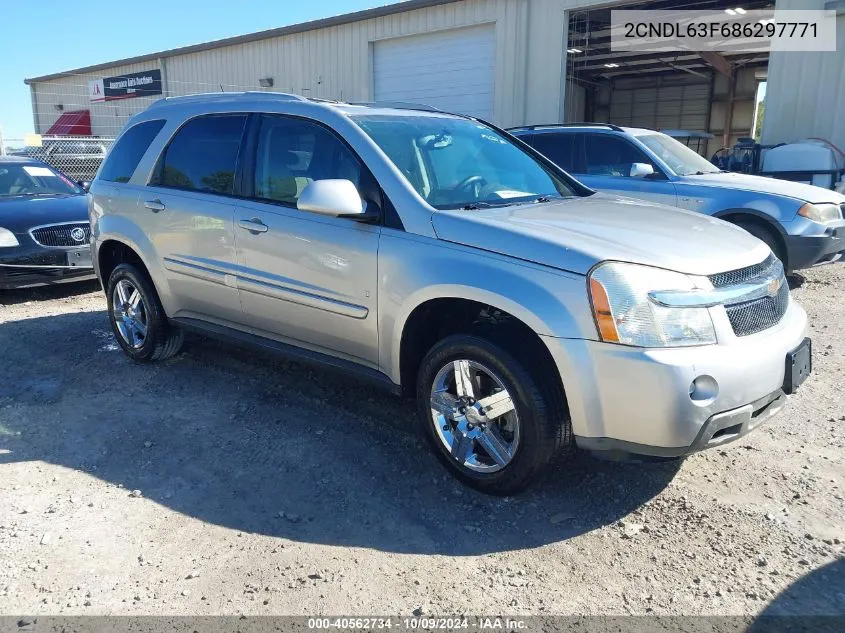 2008 Chevrolet Equinox Lt VIN: 2CNDL63F686297771 Lot: 40562734