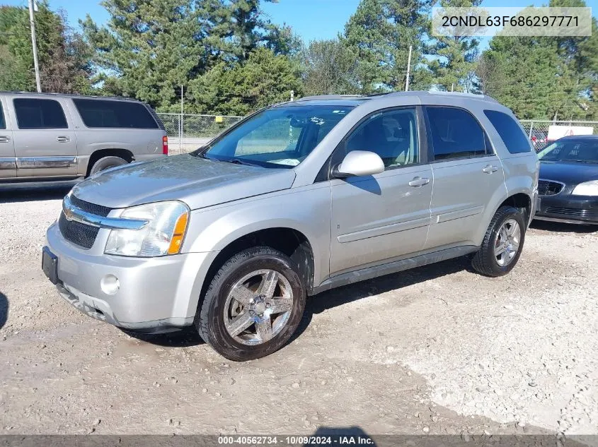 2008 Chevrolet Equinox Lt VIN: 2CNDL63F686297771 Lot: 40562734