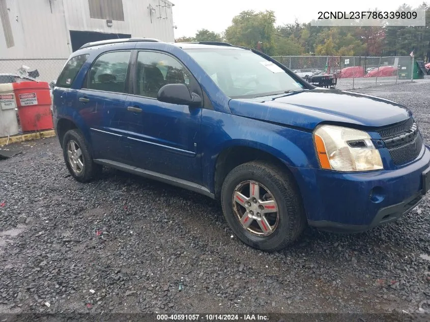 2008 Chevrolet Equinox Ls VIN: 2CNDL23F786339809 Lot: 40591057