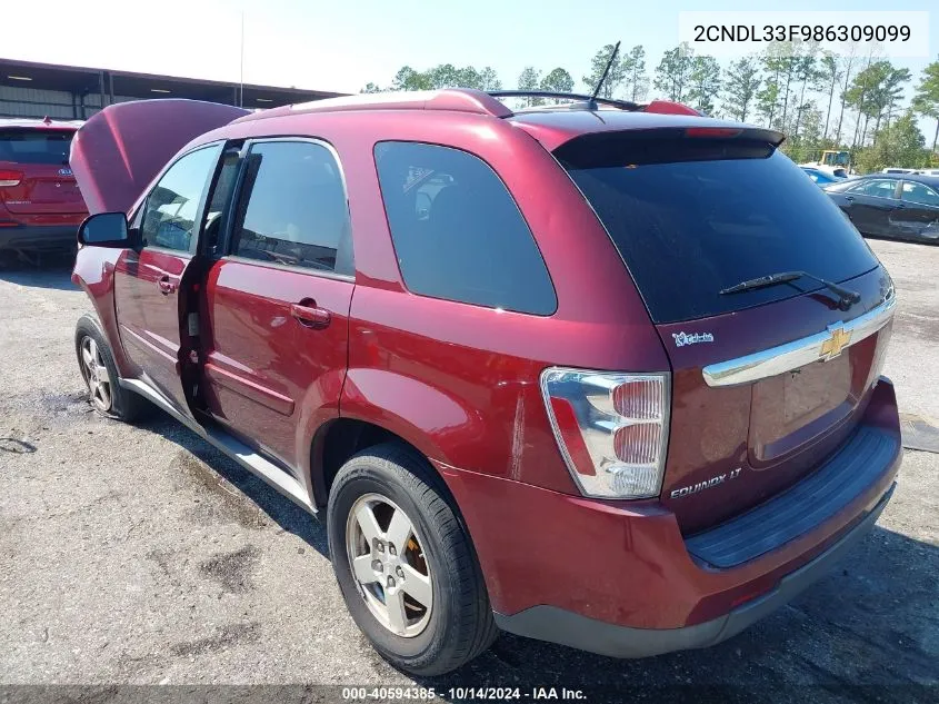 2CNDL33F986309099 2008 Chevrolet Equinox Lt