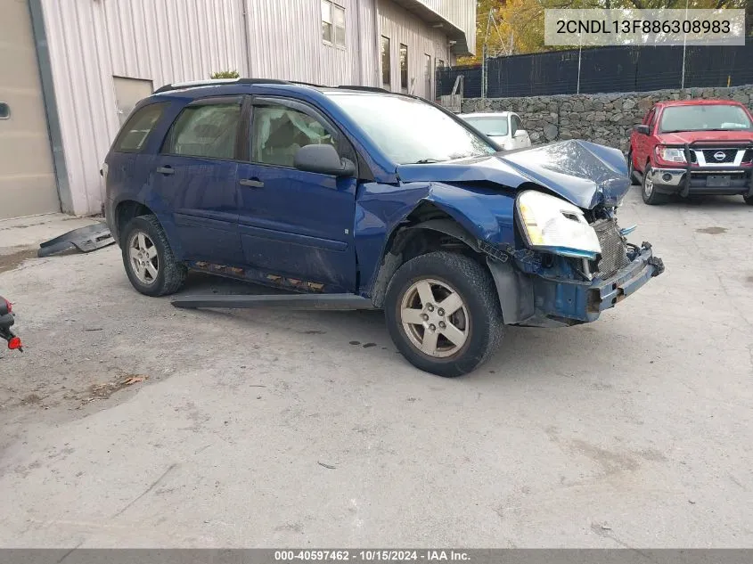 2008 Chevrolet Equinox Ls VIN: 2CNDL13F886308983 Lot: 40597462