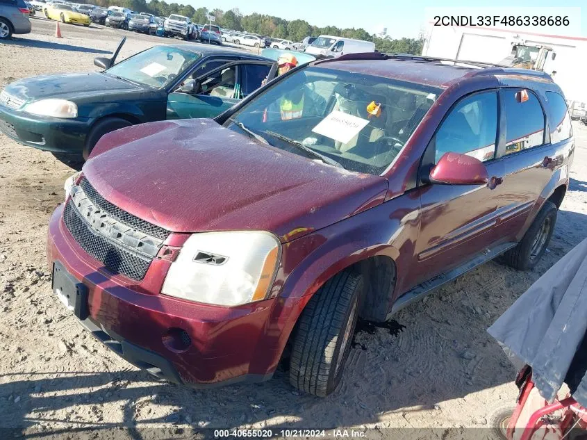 2CNDL33F486338686 2008 Chevrolet Equinox Lt