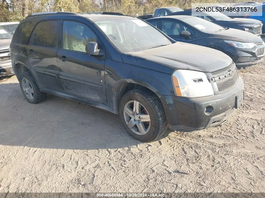 2008 Chevrolet Equinox Lt VIN: 2CNDL53F486313766 Lot: 40688964