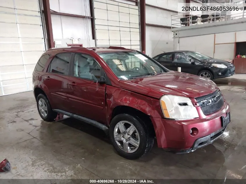 2008 Chevrolet Equinox Lt VIN: 2CNDL63F486053696 Lot: 40696268