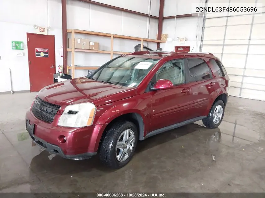 2008 Chevrolet Equinox Lt VIN: 2CNDL63F486053696 Lot: 40696268