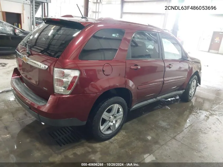 2008 Chevrolet Equinox Lt VIN: 2CNDL63F486053696 Lot: 40696268