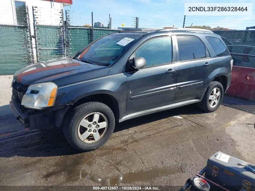 2008 Chevrolet Equinox Lt VIN: 2CNDL33F286328464 Lot: 40712557